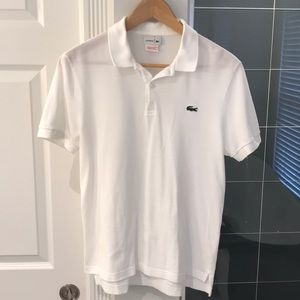 Lacoste Men’s White Polo Shirt Size 4